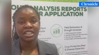 Tatenda Zhakata sales agronomist for Afrostain Farmtech stand in Windhoek [upl. by Latoya727]