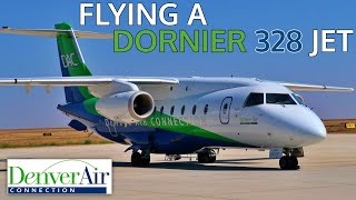 Flying the Dornier 328 Jet in the USA [upl. by Nesaj]