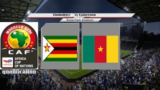 ⚽ Zimbabwe vs Cameroon ⚽  Fifa World Cup Qualifying Fifa 9102024  Fifa 2024 [upl. by Adnoval393]