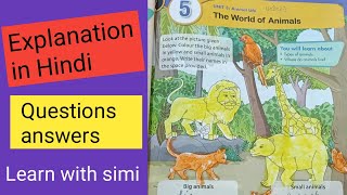 English  science  world of animal  question answer  explanation  class1 cbsc Learn with simi [upl. by Lahcim]