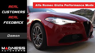 Real Customers Real Feedback Alfa Romeo Giulia Performance Mods  Damon [upl. by Yetta]