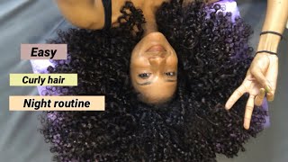 super quick curly hair night  morning routine  Laurscurls [upl. by Inafetse]