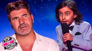 OUTCH Kid Comedians ROAST Simon Cowell and The Judges on Got Talent [upl. by Kcirdled]