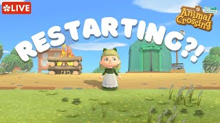 🔴 Restarting my island AGAIN  Animal Crossing New Horizons [upl. by Einnahc]