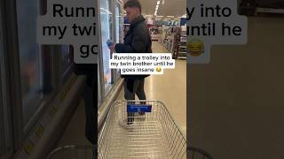 Bumping Shopping Cart Into My Twin Prank [upl. by Rydder]