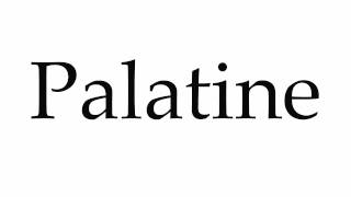 How to Pronounce Palatine [upl. by Llemar]