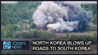 North Korea blows up roads to South Korea [upl. by Antonio]