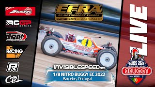 EFRA 18th Nitro Buggy Euros 2022  Saturday  Lower finals Live [upl. by Eseilanna]