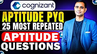 🔥Cognizant Previous Year Aptitude Question  Cognizant Top 25 Questions🔥 [upl. by Nillek147]