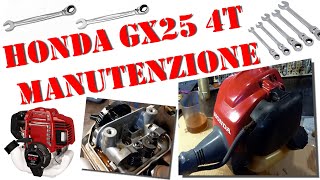 HONDA GX25 4 tempi Come fare manutenzione motore decespugliatore UMK425 [upl. by Lasyrc]