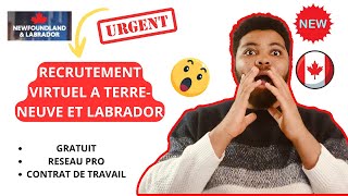 🚨URGENT NOUVEAU PROGRAMME DIMMIGRATION AU CANADA  RECRUTEMENT VIRTUEL GRATUIT [upl. by Ordnassela]