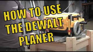 Using the Dewalt DW735 Planer at MakeHaven [upl. by Htinek]