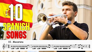 10 LEGENDARY SPANISH SONGS with Sheet Music [upl. by Nitsruk]