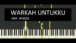 Ara  Warkah Untukku Piano Instrumental Cover [upl. by Aube]