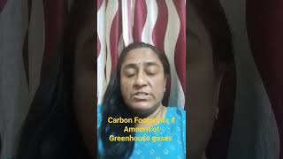 Carbon Footprint in Hindi carbondioxide amp Greenhouse gases shortsfeed ytshorts Civil101 [upl. by Daven]