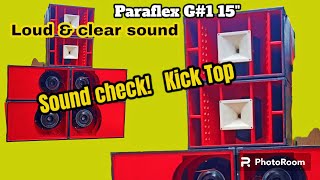 Quality midtop Sound check Paraflex Type G1 15quot quality sounds [upl. by Niamrahc]