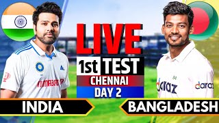 India vs Bangladesh 1st Test Day 2  Live Cricket Match Today  IND vs BAN Live Scores Session 3 [upl. by Ergener]