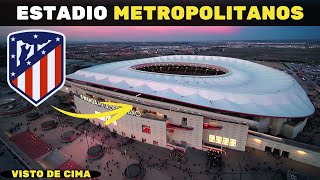 WANDA METROPOLITANOS  atletico de madrid  visto de cima [upl. by Kaasi]