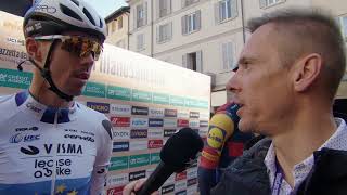 Christophe Laporte  Interview au départ  MilanoSanremo 2024 [upl. by Obla7]