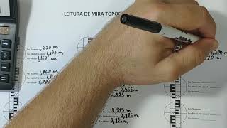 Leitura de mira Topográfica  Estadimetria [upl. by Pugh952]