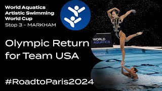 Team Event 🇺🇸 USA 🇺🇸 Returns to the Olympics I Artistic Swimming [upl. by Areht]