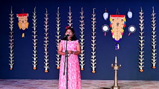 Esperanza Onam 2024  Day 2  Invocation Song by Nandana Vipin [upl. by Arahsak]