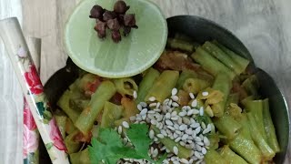 காராமணி காய் பொரியல் fresh cowpea beans poriyal [upl. by Boggs275]