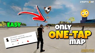 How to make only headshot map freefire Craftland [upl. by Pinkerton]