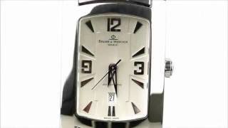 Baume amp Mercier Hampton Milleis L  Réf 65308 d’occasion chez demcoquartzcom [upl. by Ydissac]