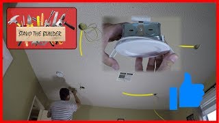 Como Instalar luces de techo Empotrables  LED spotlight wiring [upl. by Maurene]