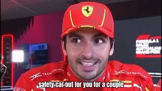 CARLOS SAINZ SUPER RECOVERY PERFORMANCE Reaction Saudi Australian Prix 2024 [upl. by Hoopen]