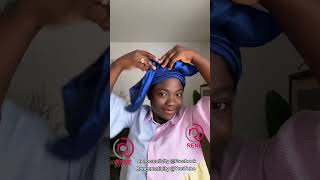 No Carton Needed For This Zara Cap Headwrap Tutorial tutorial turban headwrap [upl. by Ennaihs]