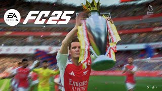 FC25  ARSENAL EPL FULL TROPHY CELEBRATION  Career Mode 4K 60FPS [upl. by Nylzor]