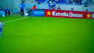 Thibaut Courtois Own Goal Espanyol 10 Atletico Madrid 19102013 [upl. by Hserus]