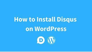 How to Install Disqus on WordPress [upl. by Atinit684]