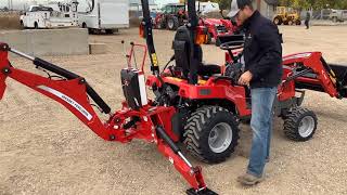 Attaching your backhoe to your Massey Ferguson tractor [upl. by Clywd]