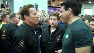 Arnold Schwarzenegger and Lou Ferrigno at Arnold Classic Expo 2012 [upl. by Adrian]