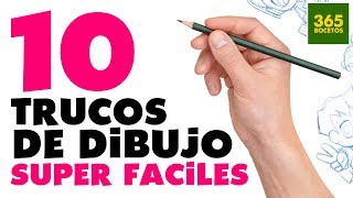 1O TRUCOS PARA APRENDER A DIBUJAR  10 Life Hacks para dibujantes  paso a paso [upl. by Jegger]