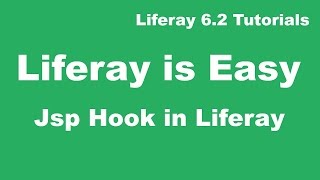 Liferay Tutorial 21  Jsp Hook in Liferay [upl. by Lally]