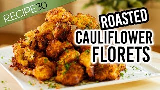 Roasted cauliflower Florets with Parmesan and Smoked Paprika [upl. by Mauer]