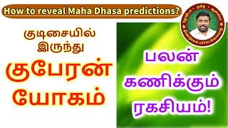 How to reveal Maha Dhasa predictions  DINDIGUL PCHINNARAJ ASTROLOGER INDIA [upl. by Aitnas]