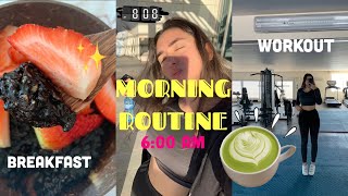 6AM MORNING ROUTINE BreakfastWorkouts and Skincare [upl. by Virgil]