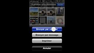 Joindre plusieurs photos dans un email iPhone  iPad  iPod [upl. by Aila396]