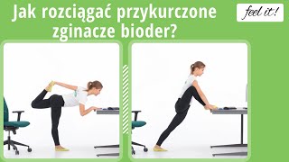 Rozciąganie zginaczy biodrowych Jak się rozciągać [upl. by Trainer29]