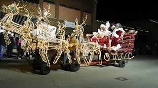 2023 Lincoln Christmas Parade  Santa and Mrs Claus [upl. by Enitsej]