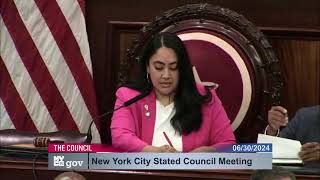 🔴 LIVE Watch NYCCouncils Budget Adoption Vote for Fiscal Year 2025 [upl. by Eldwen37]