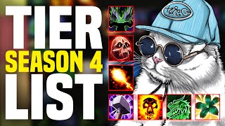 Season 4 M ALL SPEC Tier List  TanksHealersDPS [upl. by Aran250]