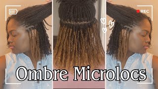 Ombré Micro Locs  Wrapped Loc Extensions Tutorial  QVR HAIR [upl. by Rattray]