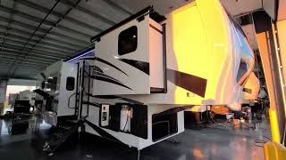 2023 Riverstone Reserve 3950FWK Front Kitchen Luxury Fifth Wheel at Couchs RV Nation  RV Tours [upl. by Elconin]