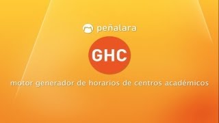 Peñalara GHC Software Generador de Horarios Escolares  Colegios Institutos  Universidades [upl. by Kohn]